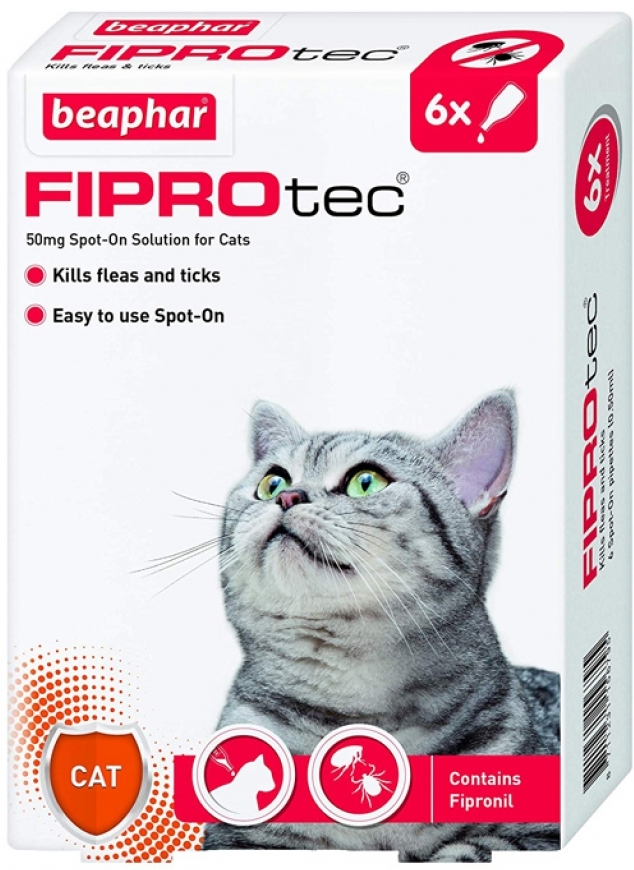 Beaphar FIPROtec spot-on soluție antiparazitară pentru pisici