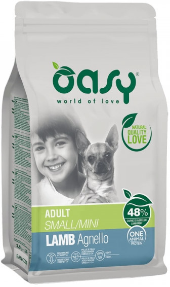 Oasy Dog One Animal Protein Adult Small/Mini Lamb