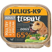 Julius-K9 Dog Terrine Adult Poultry & Zucchini nedveseledel spirulinával kutyáknak