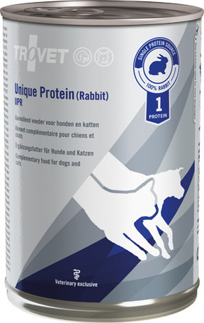 Trovet Unique Protein UPR Rabbit szín nyúlhús konzerv