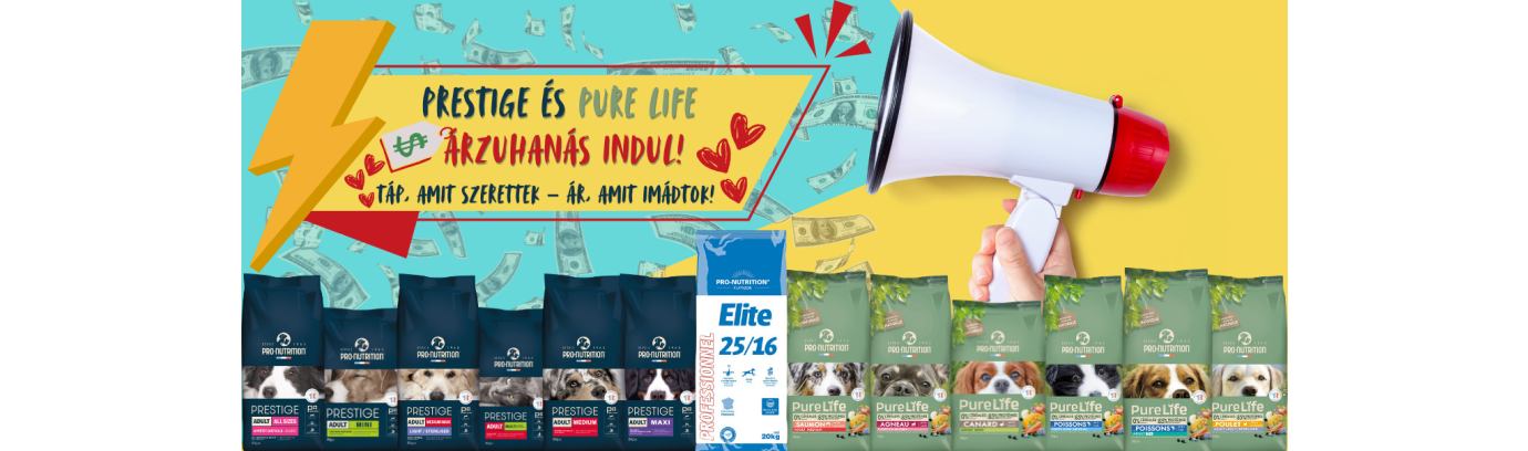 Pro-Nutrition Prestige és Pure Life: a minőség maradt, az ár csökkent! 🤑