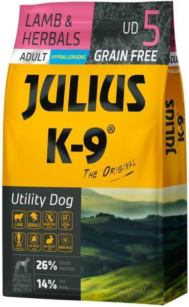 Julius-K9 GF Hypoallergenic Utility Dog Adult Lamb & Herbals - zoom
