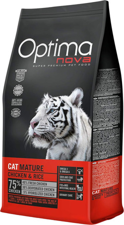 Visán Optimanova Cat Mature Chicken & Rice