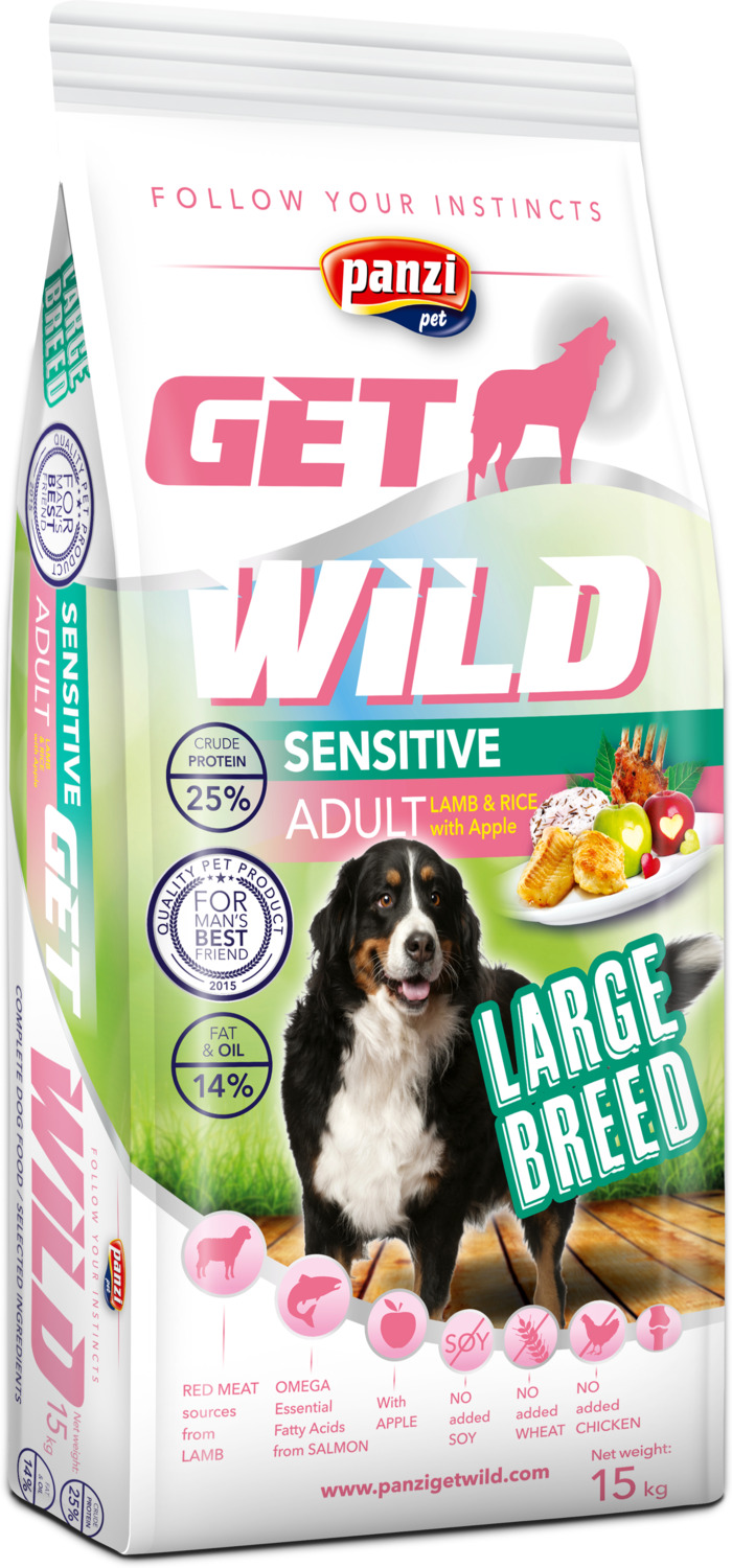 GetWild Sensitive Adult Large with Lamb