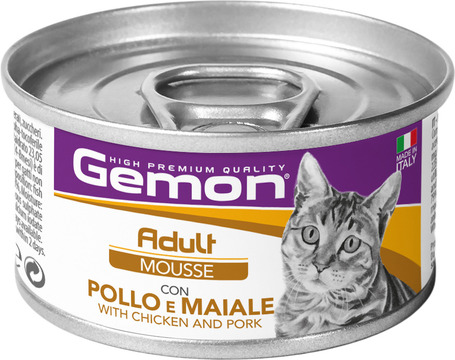 Gemon Cat Adult Mousse with Salmon & Chicken