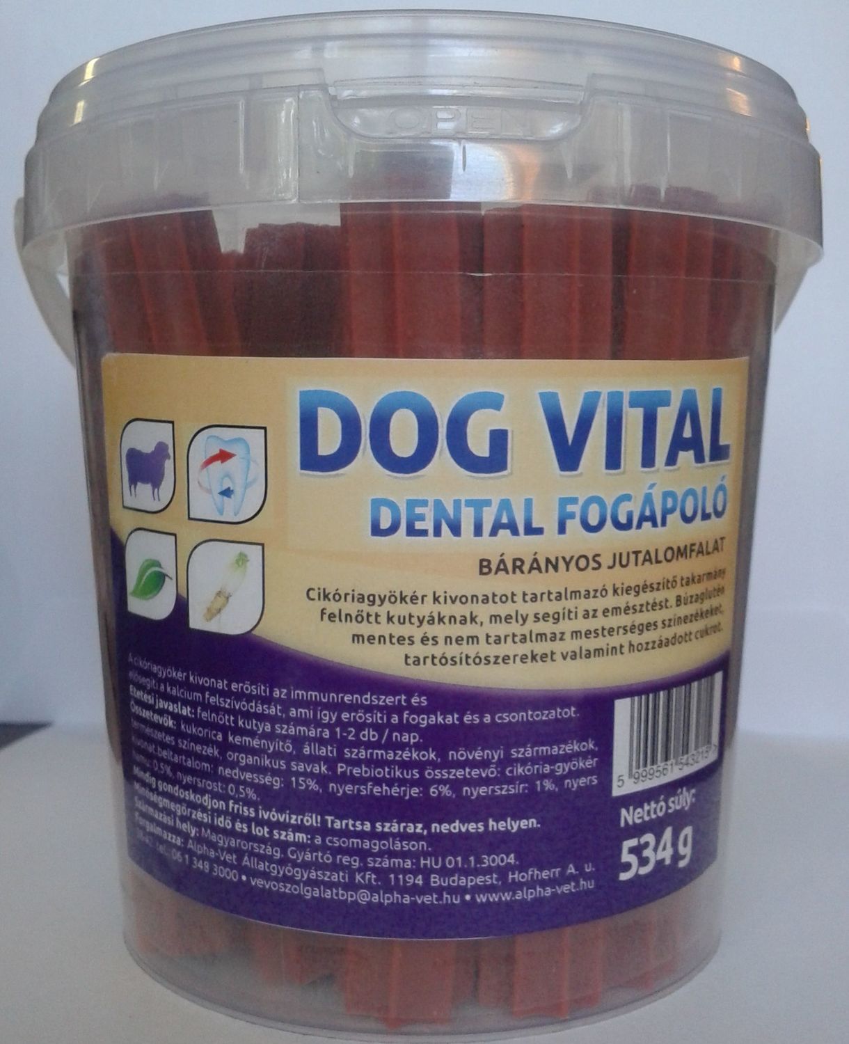Dog Vital Dental recompense cu carne de miel pentru îngrijirea dinților - zoom