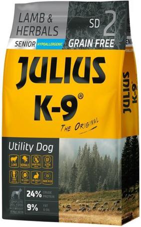 Julius-K9 GF Hypoallergenic Senior Lamb & Herbals | Táp idős kutyáknak bárányhússal és gyógynövényekkel