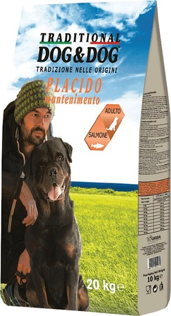 Dog & Dog Placido Mantenimento halas, lazacos ízű kutyatáp Olaszországból