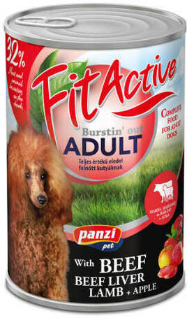FitActive Dog Adult Beef with Beef Liver & Lamb with Apple