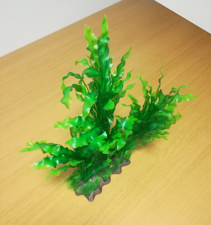 Akváriumi palás műnövény hosszú hullámos levelekkel