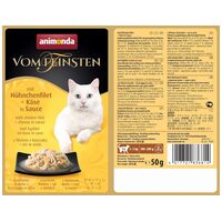 Animonda Vom Feinsten csirkefilés és sajtos alutasakos macskaeledel szószban #2