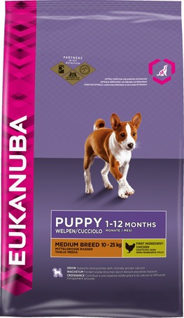 Eukanuba Puppy Medium | Táp közepes testméretű kölyökkutyáknak | Szuperprémium szárazeledel