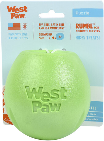 West Paw Rumbl - Jutalomfalattal tölthető labda