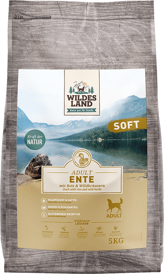 Wildes Land Soft félnedves táp kacsával