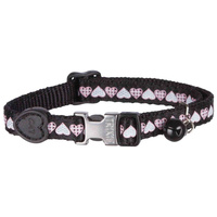 Trixie szívecske mintás macska nyakörv csengettyűvel #2