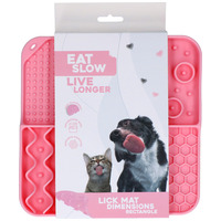 Eat Slow Live Longer Lick Mat Dimensions Rectangle