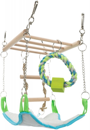 Trixie függőhíd fából ággyal