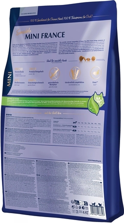 Happy Dog Mini France | Gourmet kacsahúsos táp kistestű, érzékeny emésztésű kutyáknak