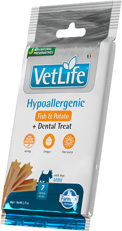 Vet Life Hypoallergenic Fish & Potato + Dental Treat