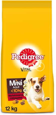 Pedigree Adult Mini marhahúsos és zöldséges száraztáp kutyáknak