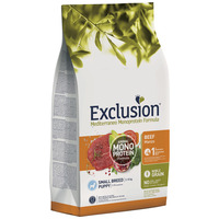 Exclusion Dog Mediterraneo Monoprotein Beef Puppy Small Breed