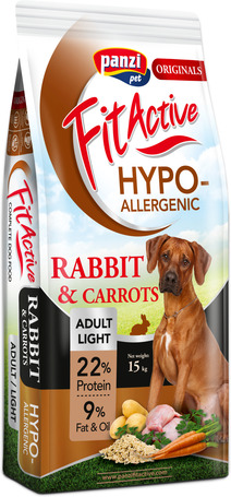 FitActive Originals Adult Light Hypoallergenic Rabbit & Carrots 15 kg