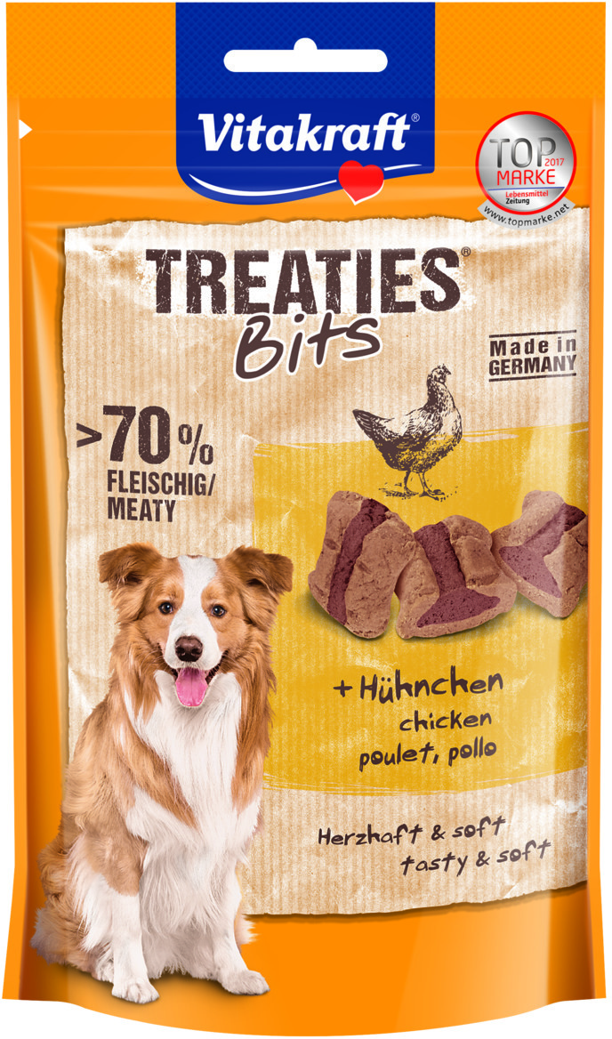 Vitakraft Treaties Bits Bacon Style - Gustări moi cu pui și bacon pentru câini