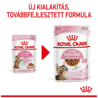 Royal Canin Kitten Sterilised Gravy - Ivartalanított kölyök macska szószos nedves táp #6
