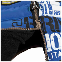 Trixie Saint-Malo szélvédő kutyadzseki kék színben, beépített hámmal, menő felirattal #3