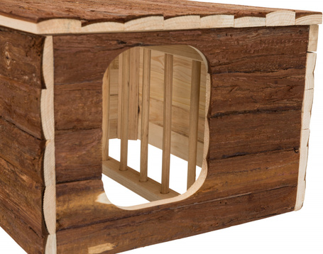 Trixie Hilke házikó beépített széna tartóval