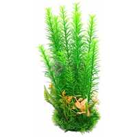 Zöld hosszú szárú akváriumi műnövény színes növény teleppel