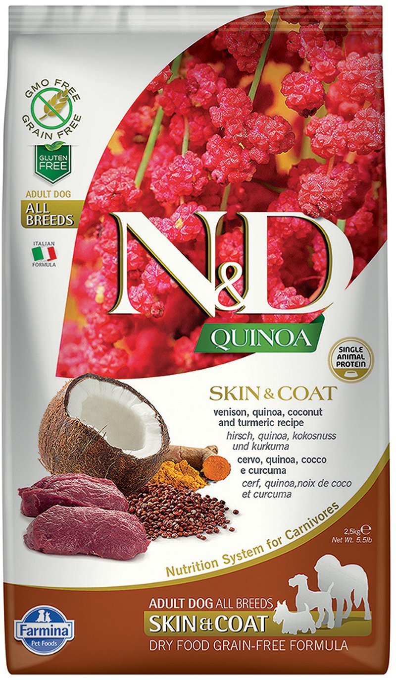 N&D Dog Grain Free Quinoa Skin & Coat Venison - zoom
