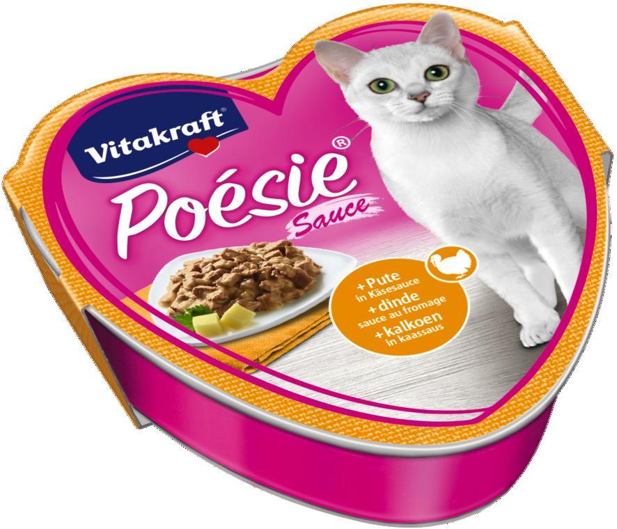 Vitakraft Poésie Turkey Sauce - Hrană umedă cu curcan la tăviță pentru pisici