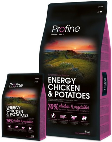 Profine Energy Chicken & Potatoes | Táp teljesítőképességű kutyáknak csirkével és burgonyával