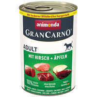 Animonda GranCarno Adult conservă cu vită, cerb și măr