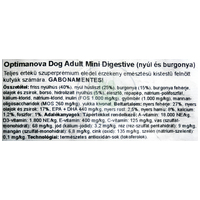 Visán Optimanova Dog Adult Mini Rabbit & Potato gabonamentes táp kistestű kutyáknak #4