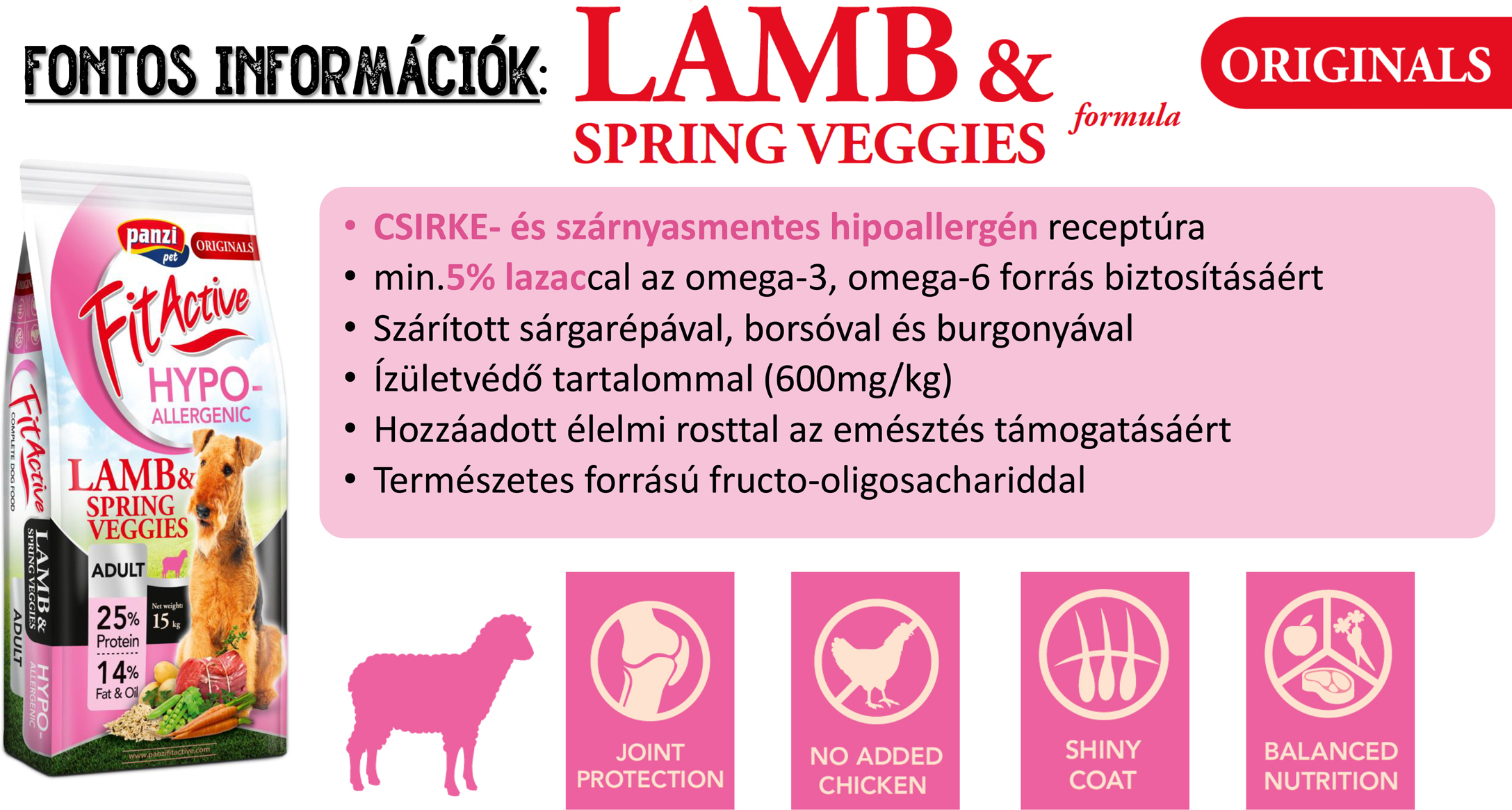 FitActive Originals Adult Hypoallergenic Lamb & Spring Veggies - zoom