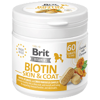 Brit Vitamins Biotin Skin & Coat pentru câini 120 g