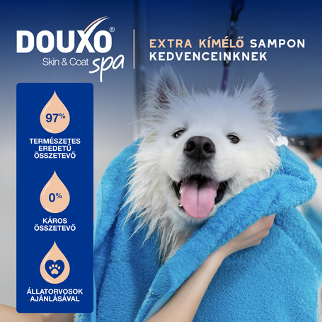 Douxo Spa vedléscsökkentő sampon kutyáknak