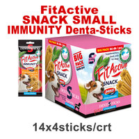 FitActive Hypoallergenic Denta-Sticks Immunity Cranberry & Curcuma - Batoane pentru întărirea sistemului imunitar și pentru curățarea dinților pentru câini