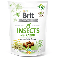 Brit Crunchy Snack cu insecte și iepure