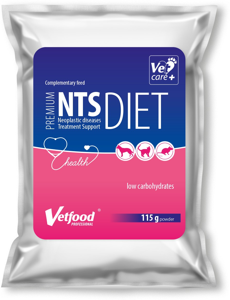 VetFood Premium NTS Diet - Supliment terapeutic în bolile neoplazice la câini, pisici și mamifere mici