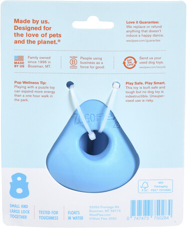 West Paw Toppl - Jutalomfalattal tölthető kutyajáték