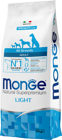 Monge Dog Adult Light Salmon 12 kg