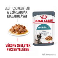 Royal Canin Hairball Care - Szószos nedves táp felnőtt macskák részére a szőrlabdák könnyebb eltávozásáért