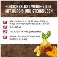 Meatlove párolt húsrolád - Kecskehús báránnyal, sütőtökkel, áfonyával és fehér répával