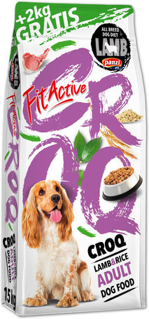 FitActive CROQ Lamb & Rice - Teljesértékű eledel felnőtt kutyák részére