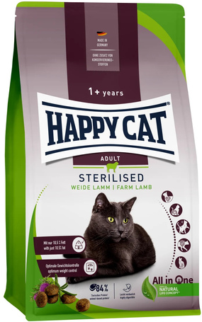 Happy Cat Adult Sterilised Weide-Lamm | Bárányhúsos táp ivartalanított macskáknak Happy Cat Adult Sterilised Weide-Lamm | Bárányhúsos táp ivartalanított macskáknak
