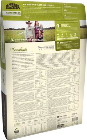 Acana Grasslands Cat & Kitten gabonamentes macskaeledel