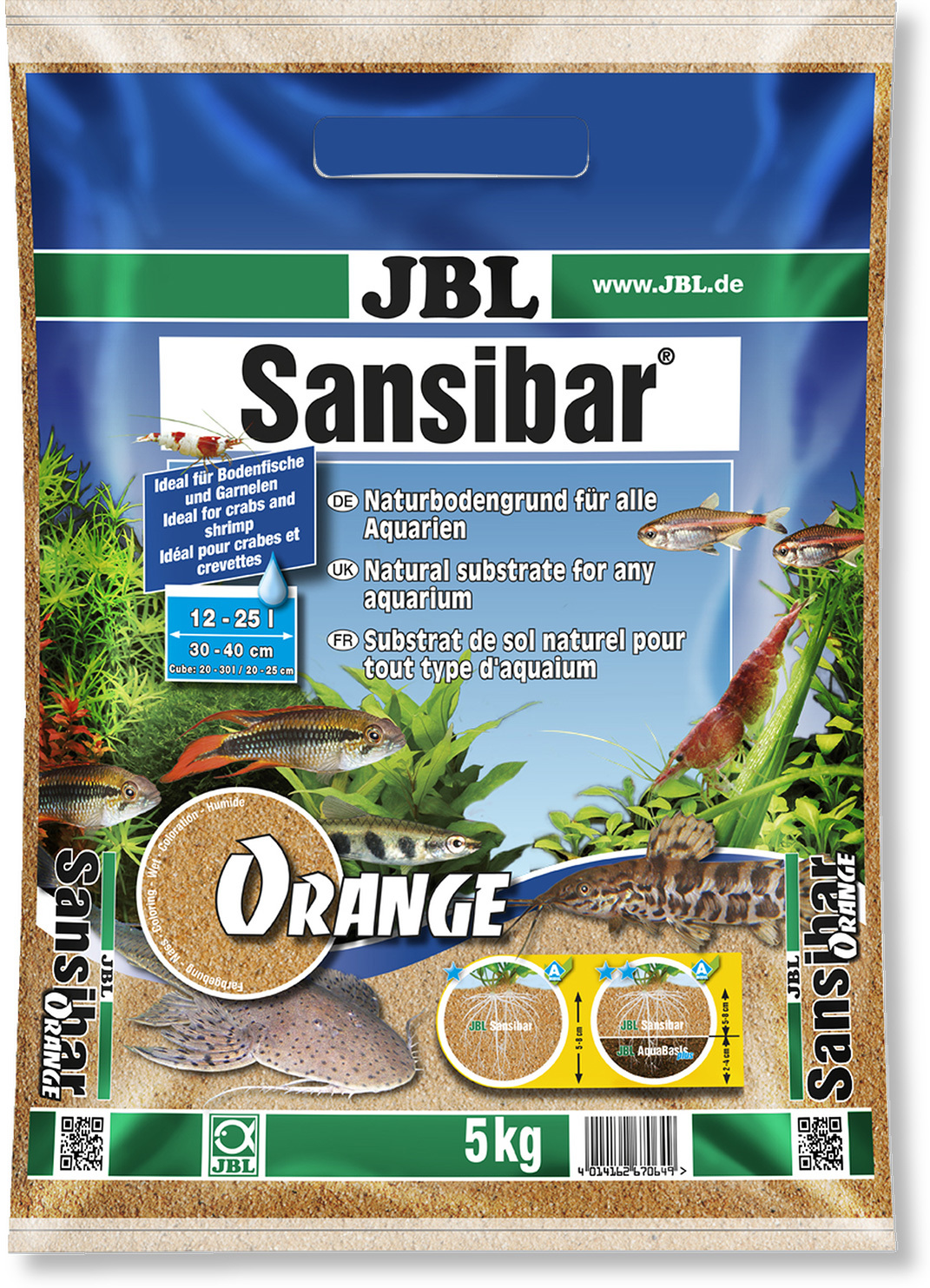 JBL Sansibar Orange substrat portocaliu
